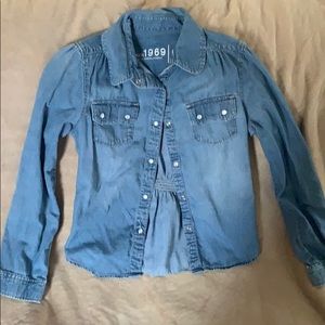 Girls Gap denim top